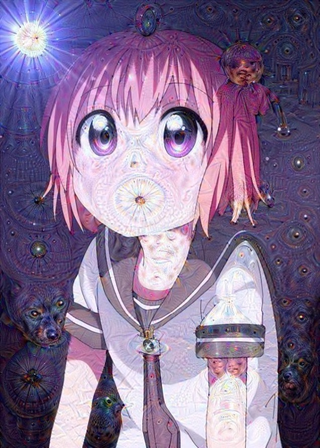 Illustration for article titled Google's Deep Dream Is Turning Anime into Nightmares